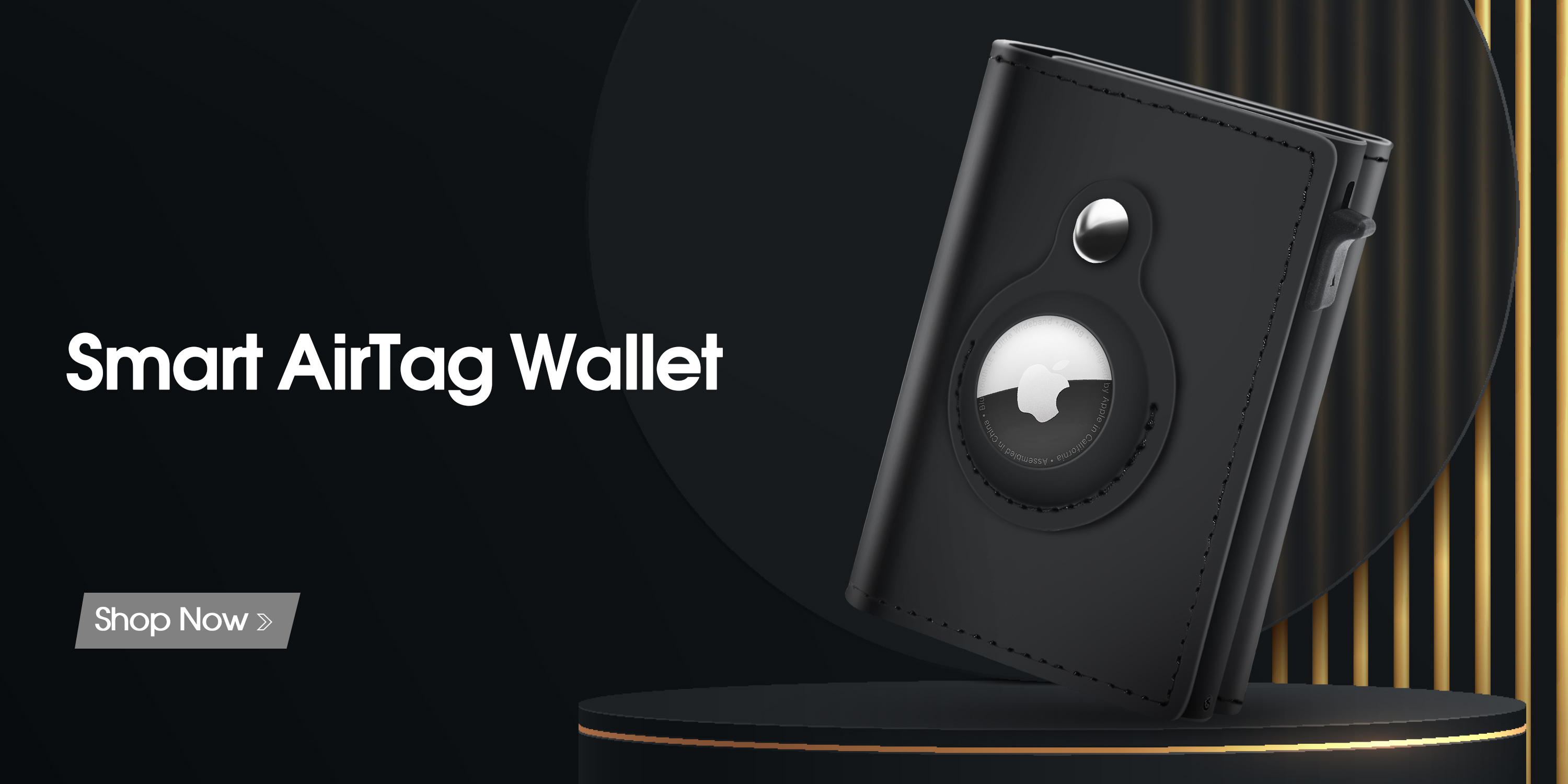 小物 Bottega Airtag Black AirTag Wallet Genuine Leather Air Tag Wallet RFID Technology